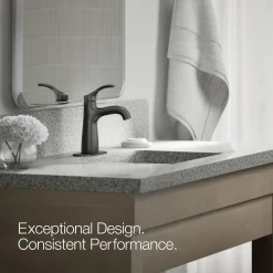 Single-handle bathroom sink faucet, 0.5 gpm