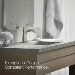 Single-handle bathroom sink faucet, 0.5 gpm