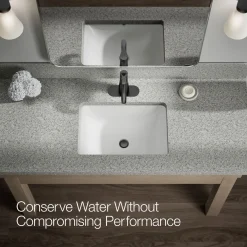Single-handle bathroom sink faucet, 0.5 gpm