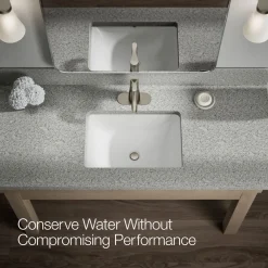 Single-handle bathroom sink faucet, 0.5 gpm