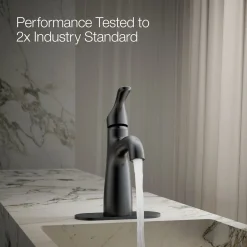 Single-handle bathroom sink faucet, 0.5 gpm