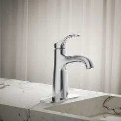 Single-handle bathroom sink faucet, 0.5 gpm