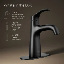 Single-handle bathroom sink faucet, 1.2 gpm
