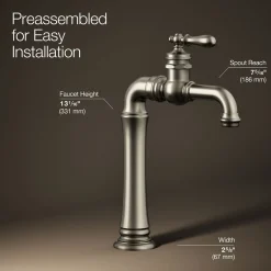 Single-handle bathroom sink faucet, 1.2 gpm