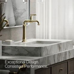 Single-handle bathroom sink faucet, 1.2 gpm