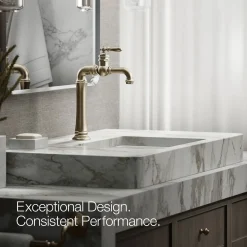 Single-handle bathroom sink faucet, 1.2 gpm