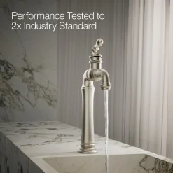 Single-handle bathroom sink faucet, 1.2 gpm