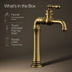 Single-handle bathroom sink faucet, 1.2 gpm