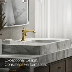 Single-handle bathroom sink faucet, 1.2 gpm
