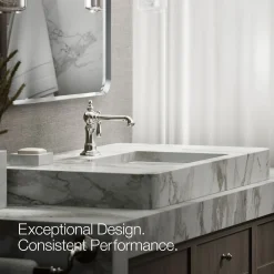 Single-handle bathroom sink faucet, 1.2 gpm