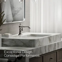 Single-handle bathroom sink faucet, 1.2 gpm