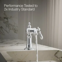 Single-handle bathroom sink faucet, 1.2 gpm