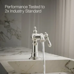 Single-handle bathroom sink faucet, 1.2 gpm