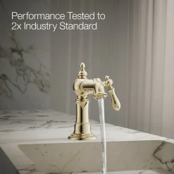 Single-handle bathroom sink faucet, 1.2 gpm