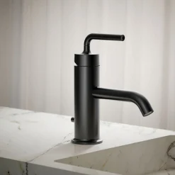 Single-handle bathroom sink faucet with Straight Lever handle, 1.2 gpm
