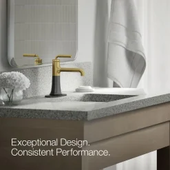 Single-handle bathroom sink faucet, 0.5 gpm