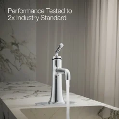 Single-handle bathroom sink faucet, 0.5 gpm