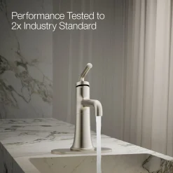 Single-handle bathroom sink faucet, 0.5 gpm