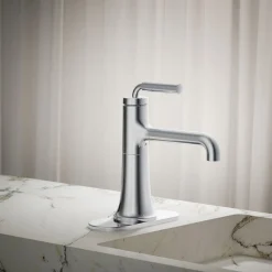 Single-handle bathroom sink faucet, 0.5 gpm