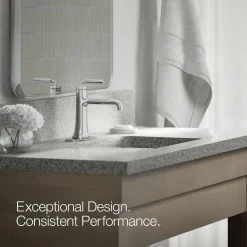 Single-handle bathroom sink faucet, 1.2 gpm