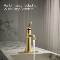 Single-handle bathroom sink faucet, 1.2 gpm