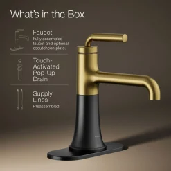Single-handle bathroom sink faucet, 1.2 gpm