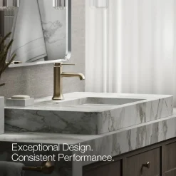 Single-handle bathroom sink faucet, 1.2 gpm