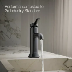 Single-handle bathroom sink faucet, 1.2 gpm