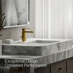Single-handle bathroom sink faucet, 1.0 gpm