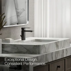 Single-handle bathroom sink faucet, 1.0 gpm