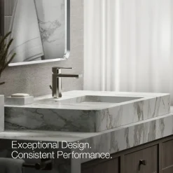 Single-handle bathroom sink faucet, 1.0 gpm