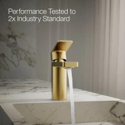 Single-handle bathroom sink faucet, 1.0 gpm