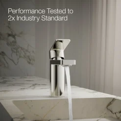 Single-handle bathroom sink faucet, 1.0 gpm