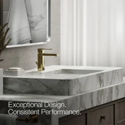 Single-handle bathroom sink faucet, 1.2 gpm