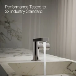 Single-handle bathroom sink faucet with Cylindrical handle, 1.2 gpm