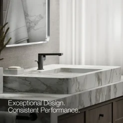 Single-handle bathroom sink faucet with Lever handle, 1.2 gpm