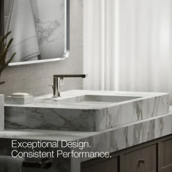 Single-handle bathroom sink faucet with Lever handle, 1.2 gpm