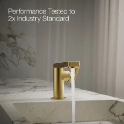 Single-handle bathroom sink faucet with Lever handle, 1.2 gpm