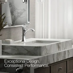 Single-handle bathroom sink faucet, 1.2 gpm
