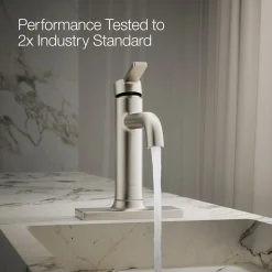 Single-handle bathroom sink faucet, 1.2 gpm