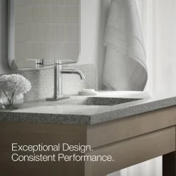 Single-handle bathroom sink faucet, 1.2 gpm