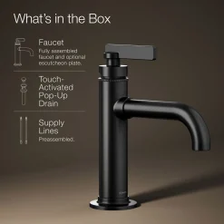 Single-handle bathroom sink faucet, 1.2 gpm