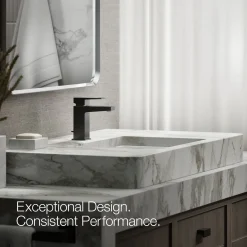 Single-handle bathroom sink faucet, 1.2 gpm
