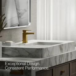 Single-handle bathroom sink faucet, 1.2 gpm