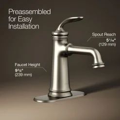 Single-handle bathroom sink faucet, 1.2 gpm