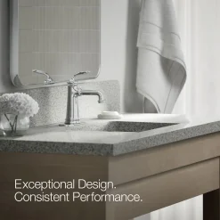 Single-handle bathroom sink faucet, 1.2 gpm