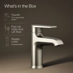 Single-handle bathroom sink faucet, 1.2 gpm