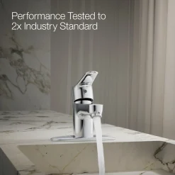 Single-handle bathroom sink faucet, 1.2 gpm