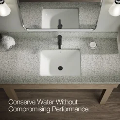 Single-handle bathroom sink faucet, 1.2 gpm