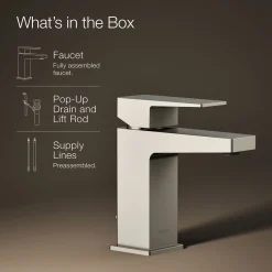 Single-handle bathroom sink faucet, 1.2 gpm
